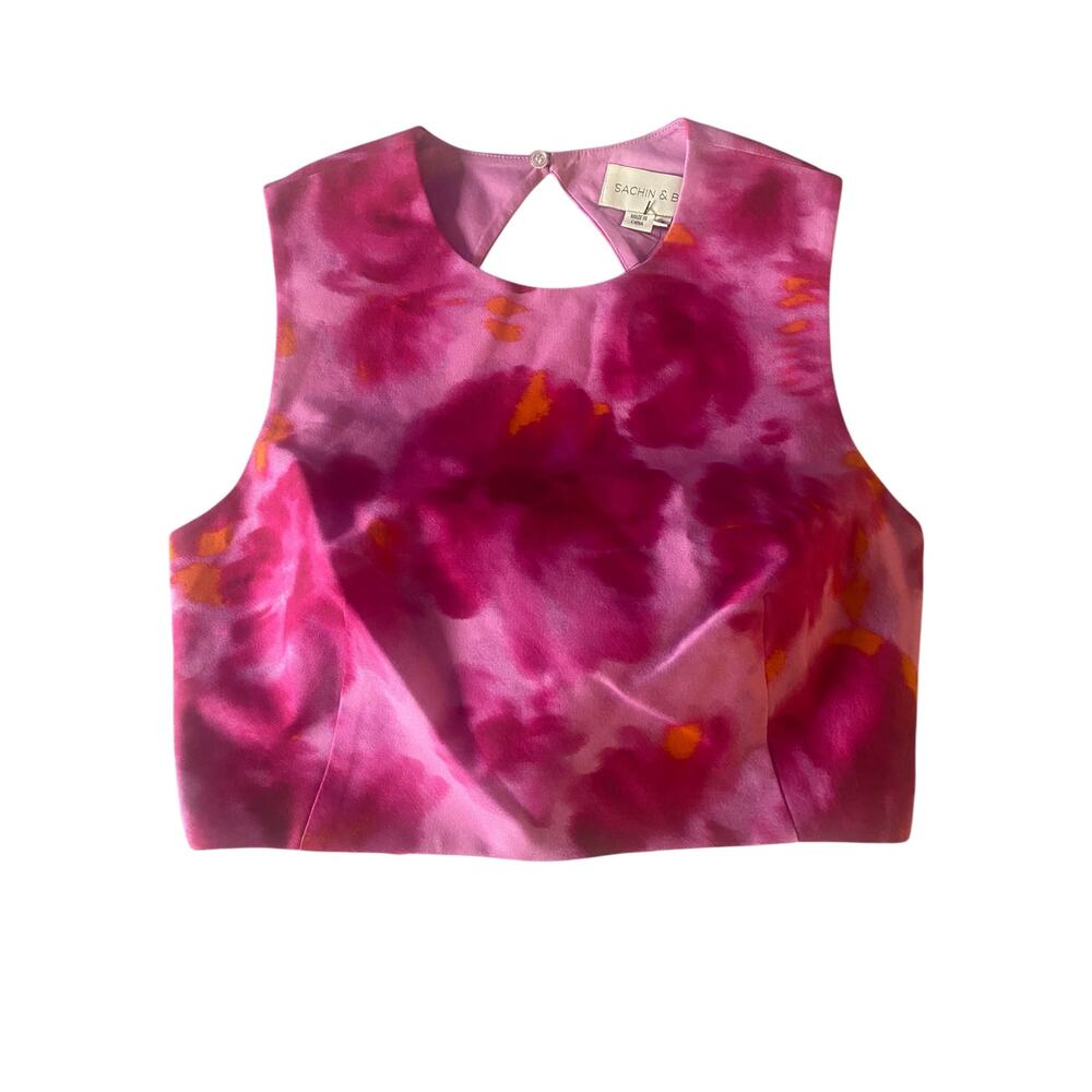 Sachin & Babi- Tanner- Pink watercolor top size 4